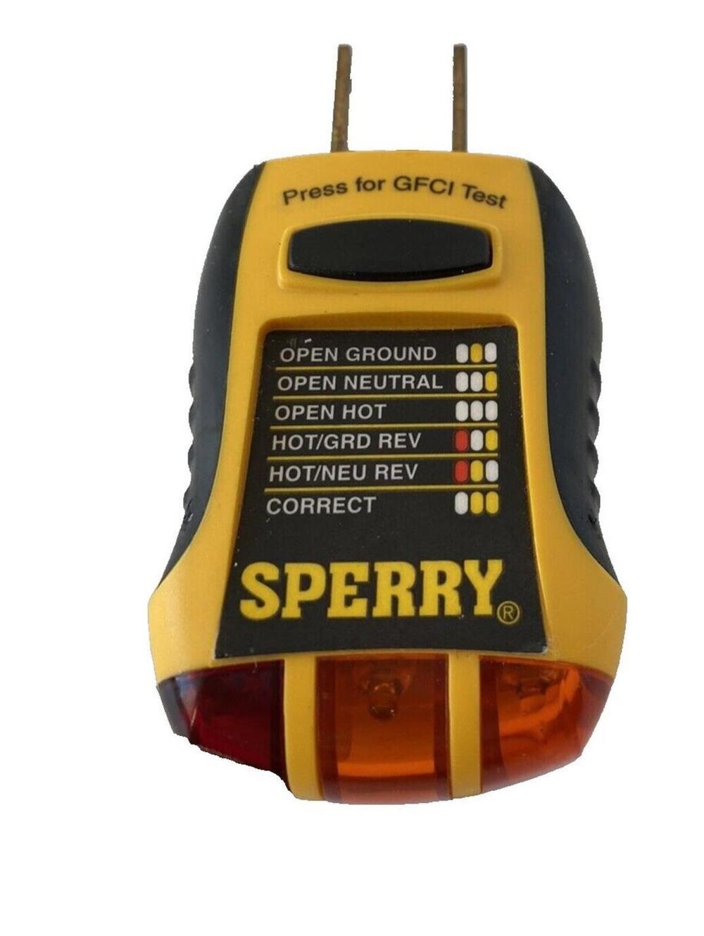 Sperry GFI6302 GFCI Outlet Tester Receptacle – Clean, Tested, Pre-Owned Conditio